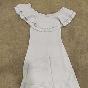 Eliza J off the shoulder dress.